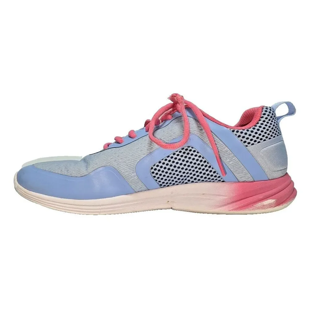 Vionic Jojo Ombre Blue Pink Walking Shoes Womens Size 8.5 Athletic Sneakers